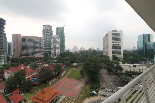 View from the balcony over Kuala Lumpur