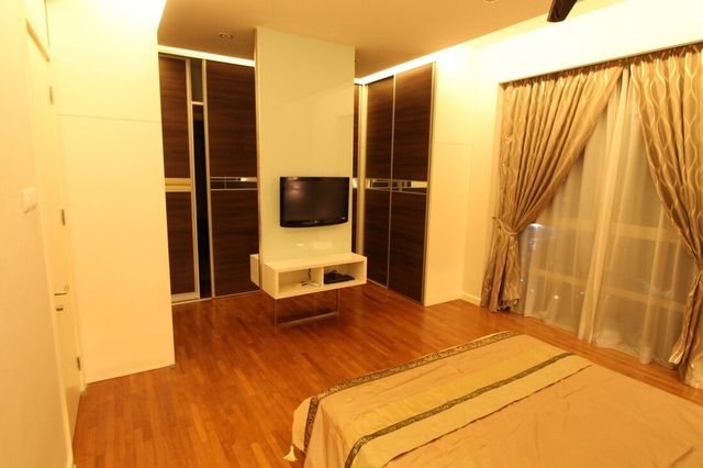 Bedroom with fitted wardrobes