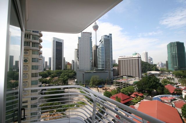 Balcony with view towards the KL Tower